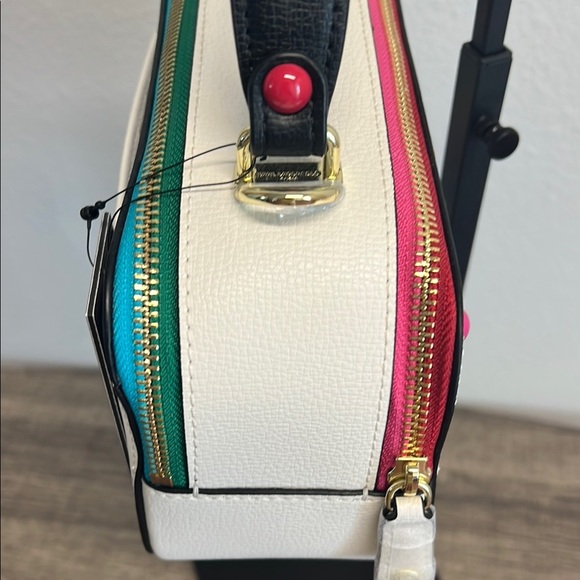 Karl Lagerfeld | White Multicolor Studded Camera Crossbody Bag ✨ - Picture 8 of 17